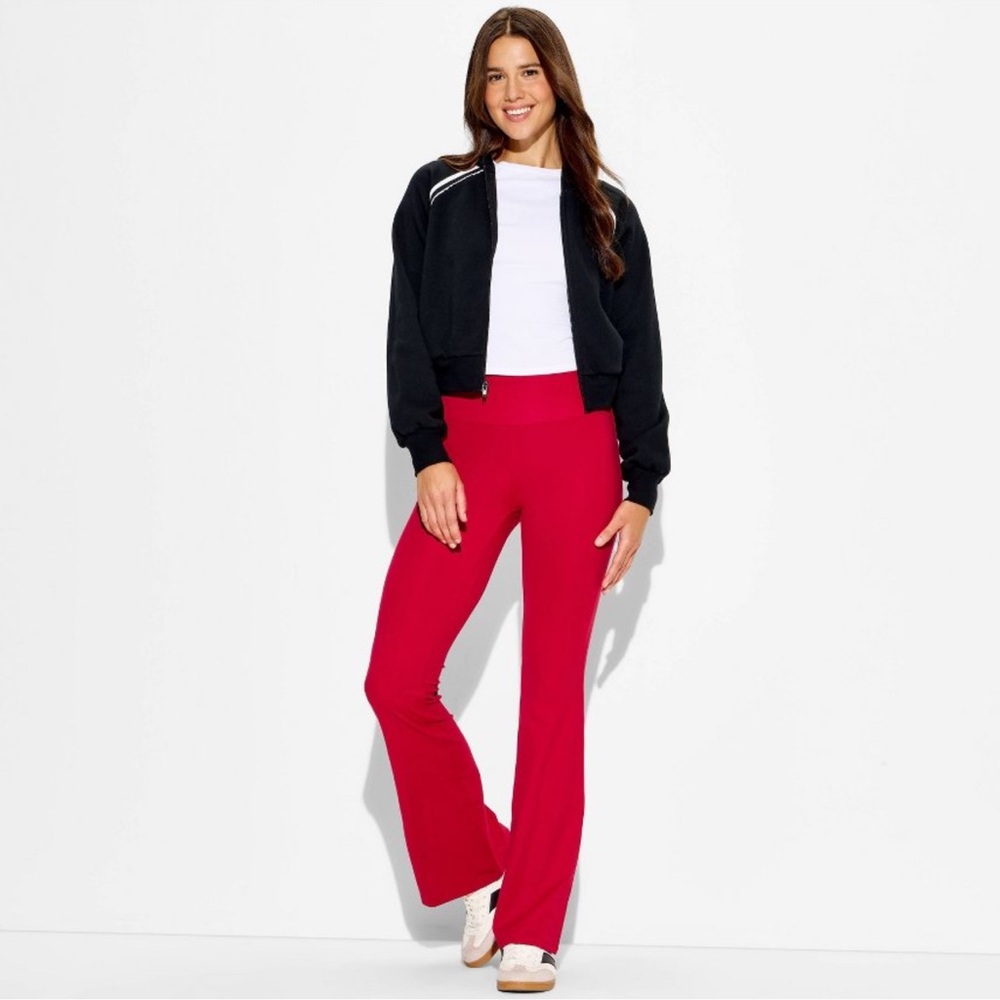 Wild Fable Red Flared Leggings